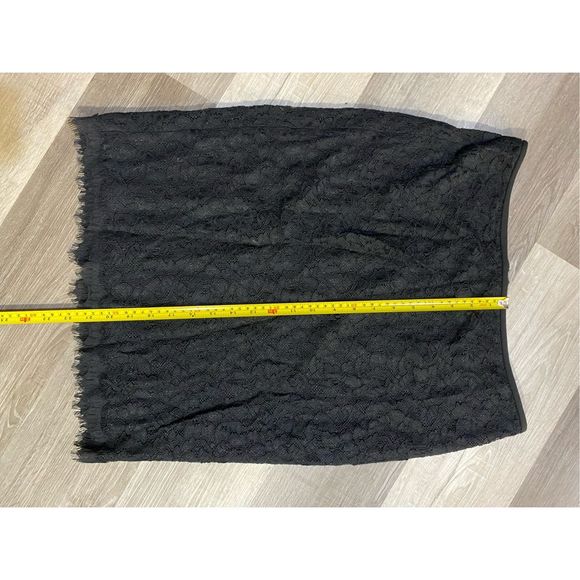 Diane Von Furstenberg DVF Black Scotia Lace Pencil Skirt, Size 12, MSRP $248 - Picture 3 of 9